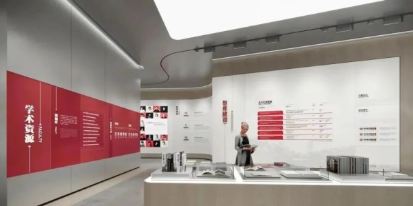 高級感紅色展廳文化墻需要注意的8個要點