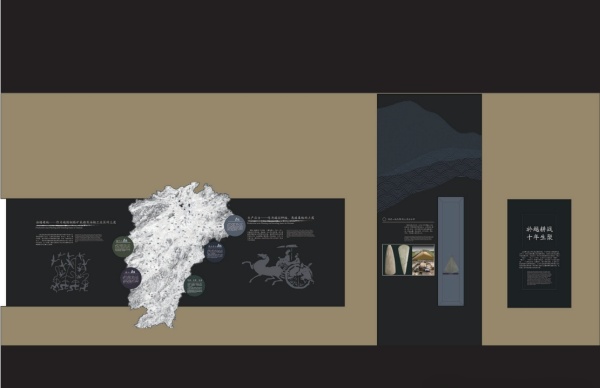 新中式國(guó)風(fēng)博物館文化墻排版設(shè)計(jì)