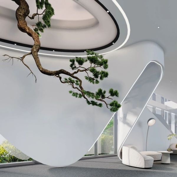 安得智聯辦公樓中庭展廳設計