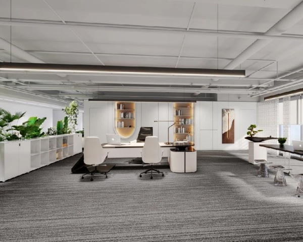 安得智聯辦公樓中庭展廳設計