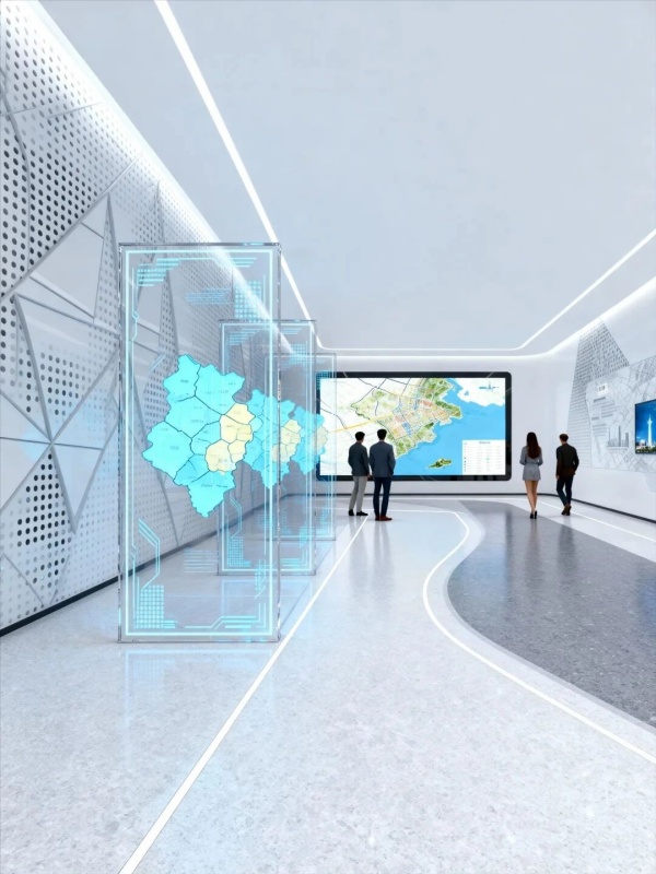 開放式·數(shù)字經濟科技展館展廳設計分享