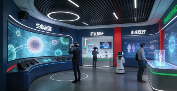 生物醫(yī)藥企業(yè)展廳設(shè)計怎么做才能凸顯專業(yè)權(quán)威？