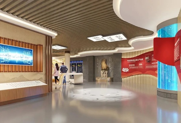 打破刻板！柔和新中式重塑企業(yè)廉政展廳新范式