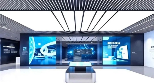 極簡科技風(fēng)展廳：用空間語言對話未來